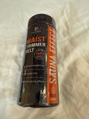 Black & Orange Sauna Effect Waist Trimmer Belt